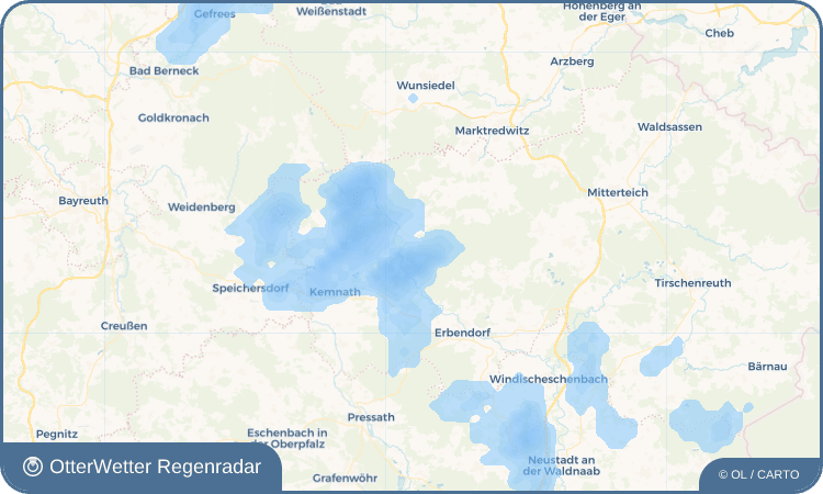 Widget-Vorschau für Haselbrunn Wetter-Widget-Vorschau mit Vorhersagedaten für Haselbrunn