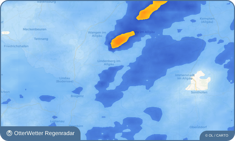 Widget-Vorschau für Hasenried Wetter-Widget-Vorschau mit Vorhersagedaten für Hasenried