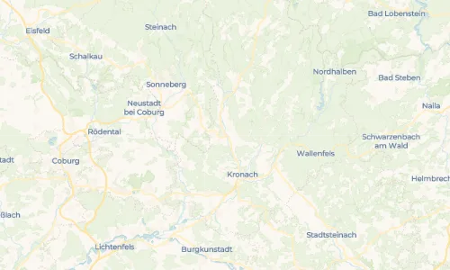 Regenradar Vorschaubild - Aktuelle Niederschläge in Haßlach b.Kronach und Umgebung