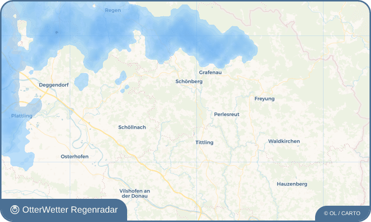 OtterWetter Regenradar-Widget Haufang