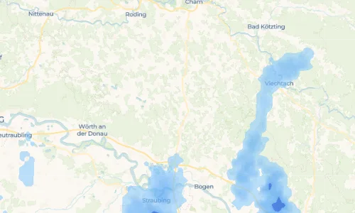 Regenradar Vorschaubild - Aktuelle Niederschläge in Haunkenzell und Umgebung