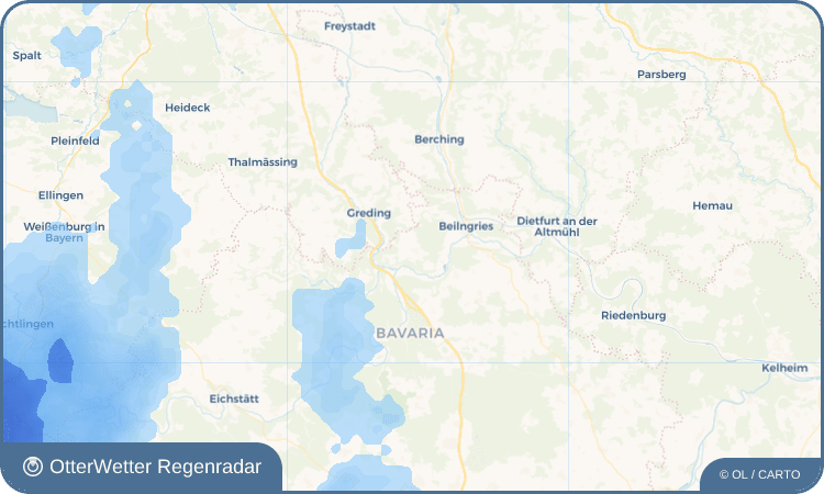 OtterWetter Regenradar-Widget Haunstetten