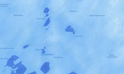 Regenradar Vorschaubild - Aktuelle Niederschläge in Haunswies und Umgebung