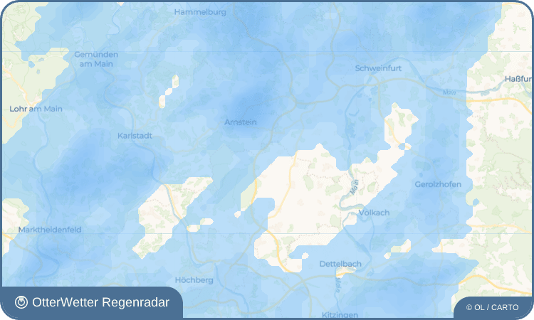 OtterWetter Regenradar-Widget Hausen bei Würzburg