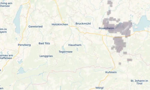 Regenradar Vorschaubild - Aktuelle Niederschläge in Hausham und Umgebung