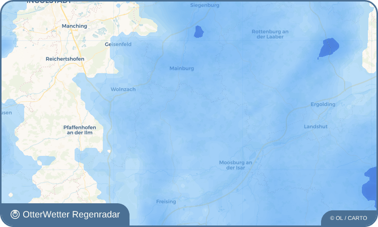 OtterWetter Regenradar-Widget Hausmehring