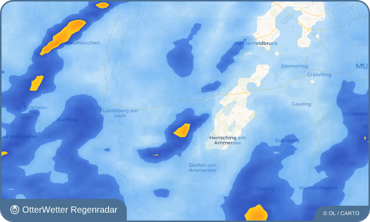 Widget-Vorschau für Hechenwang Wetter-Widget-Vorschau mit Vorhersagedaten für Hechenwang