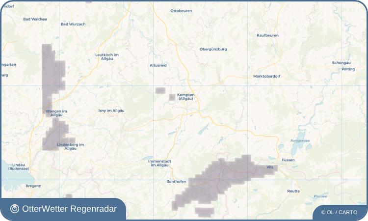 OtterWetter Regenradar-Widget Hegge