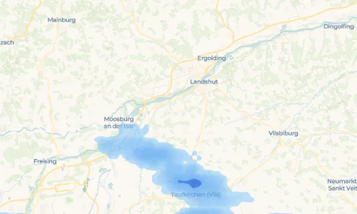Regenradar Vorschaubild - Aktuelle Niederschläge in Heidenkam und Umgebung