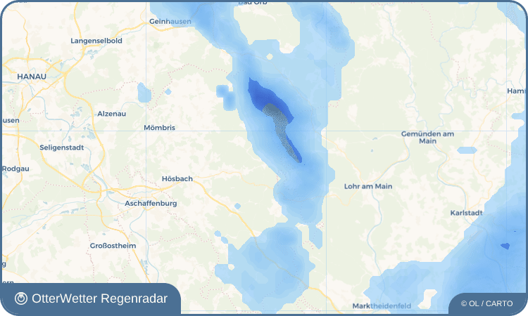 OtterWetter Regenradar-Widget Heigenbrücken
