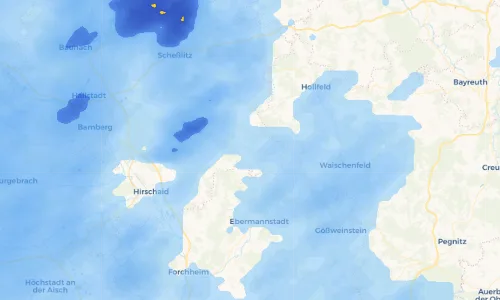 Regenradar Vorschaubild - Aktuelle Niederschläge in Heiligenstadt i.OFr. und Umgebung