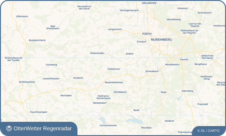 OtterWetter Regenradar-Widget Heilsbronn