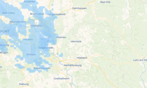 Regenradar Heimbach: aktuelle Niederschläge in Heimbach und Umgebung, Stand 19. Oktober 2026 um 22:15 Uhr