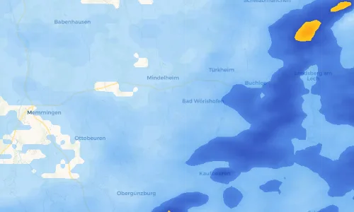 Regenradar Vorschaubild - Aktuelle Niederschläge in Helchenried und Umgebung
