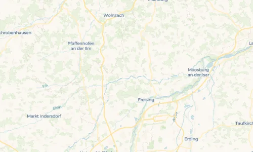 Regenradar Helfenbrunn: aktuelle Niederschläge in Helfenbrunn und Umgebung, Stand 19. Oktober 2026 um 1:10 Uhr