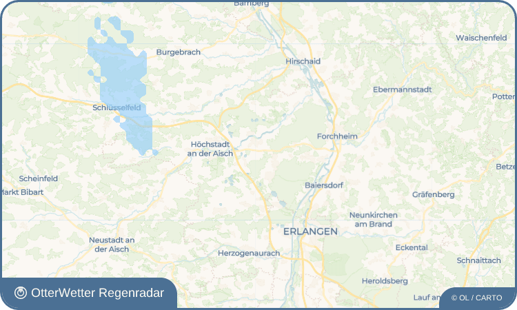 OtterWetter Regenradar-Widget Heppstädt