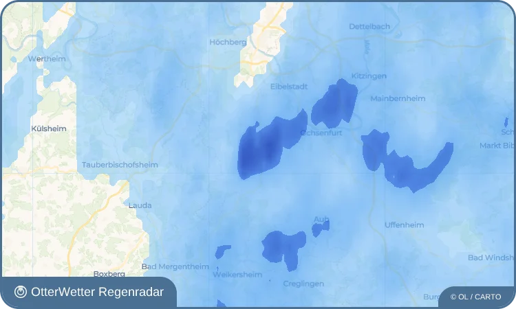 Widget-Vorschau für Herchsheim Wetter-Widget-Vorschau mit Vorhersagedaten für Herchsheim