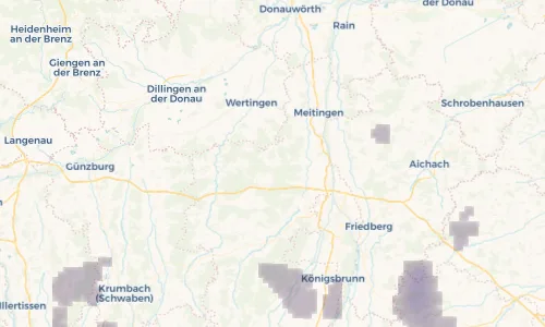 Regenradar Vorschaubild - Aktuelle Niederschläge in Heretsried und Umgebung