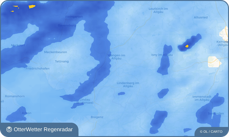 Wetter-Widget-Vorschau mit Vorhersagedaten für Hergatz