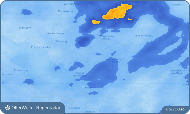 OtterWetter Regenradar-Widget Hergensweiler