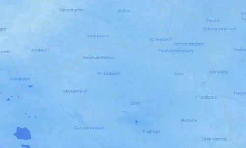 Regenradar Hergersbach: aktuelle Niederschläge in Hergersbach und Umgebung, Stand 23. Oktober 2026 um 3:50 Uhr