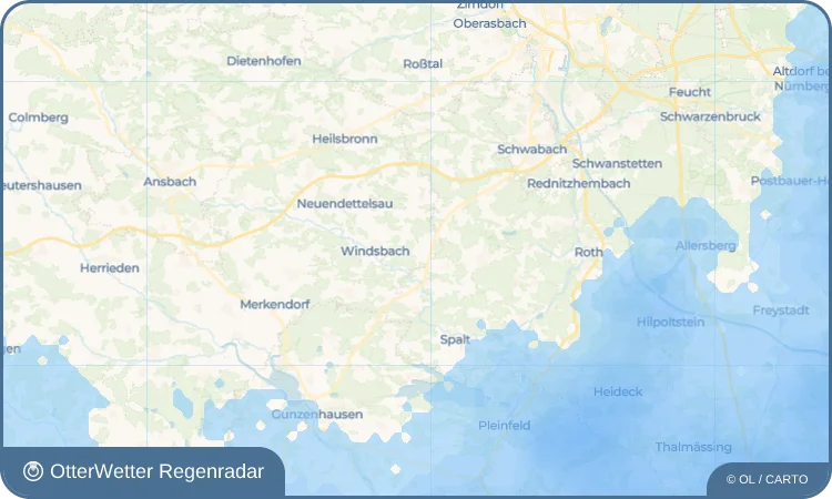 Wetter-Widget-Vorschau mit Vorhersagedaten für Hergersbach