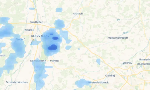 Regenradar Vorschaubild - Aktuelle Niederschläge in Hergertswiesen und Umgebung