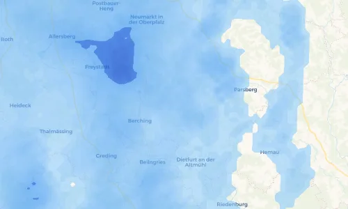 Regenradar Vorschaubild - Aktuelle Niederschläge in Hermannsberg und Umgebung