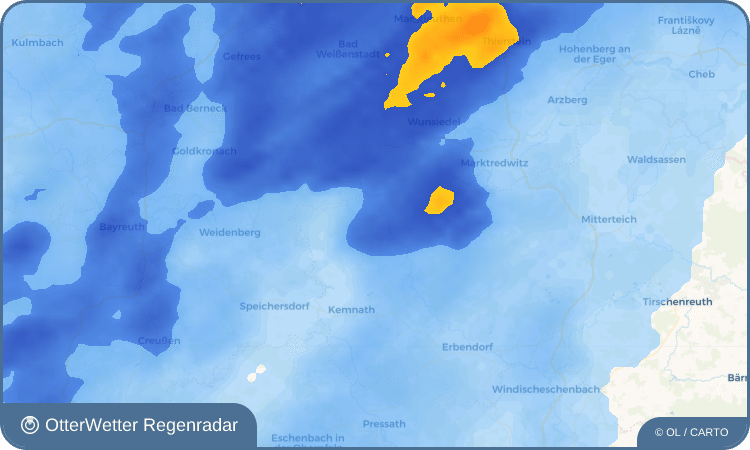 OtterWetter Regenradar-Widget Hermannsreuth