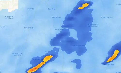 Regenradar Vorschaubild - Aktuelle Niederschläge in Herrenstetten und Umgebung