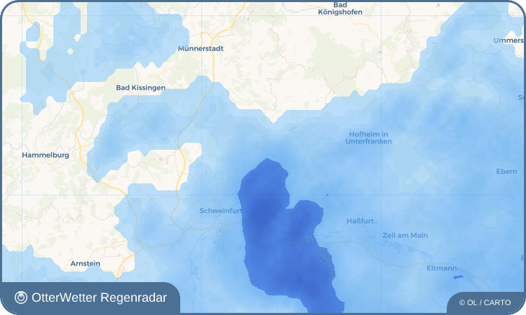 OtterWetter Regenradar-Widget Hesselbach