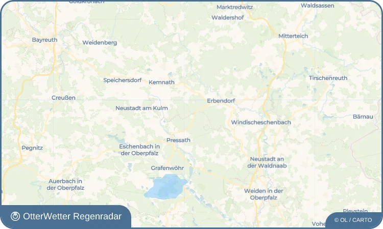 Wetter-Widget-Vorschau mit Vorhersagedaten für Hessenreuth