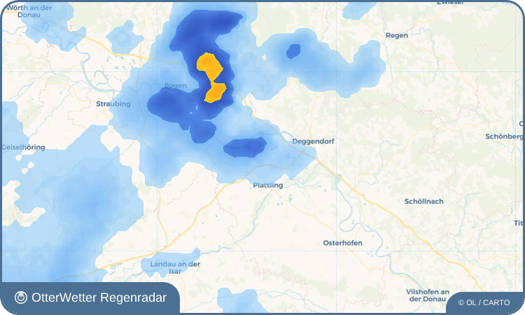 OtterWetter Regenradar-Widget Hettenkofen