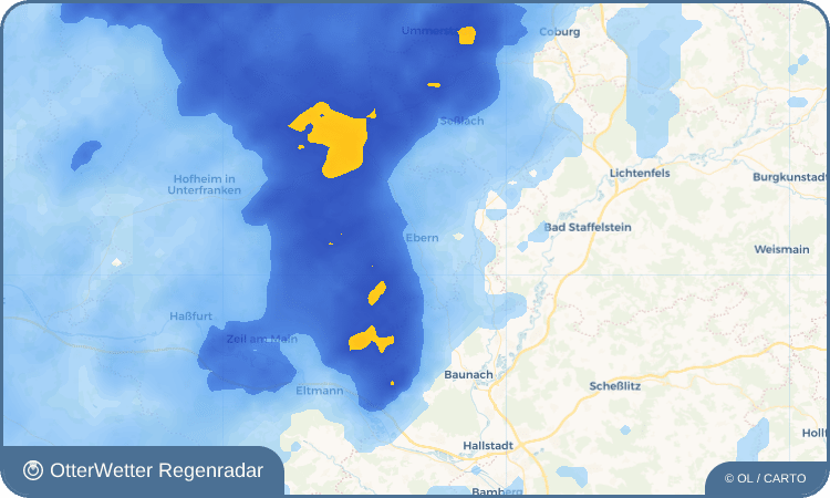 Widget-Vorschau für Heubach Wetter-Widget-Vorschau mit Vorhersagedaten für Heubach