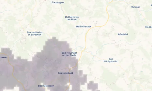 Regenradar Vorschaubild - Aktuelle Niederschläge in Heustreu und Umgebung