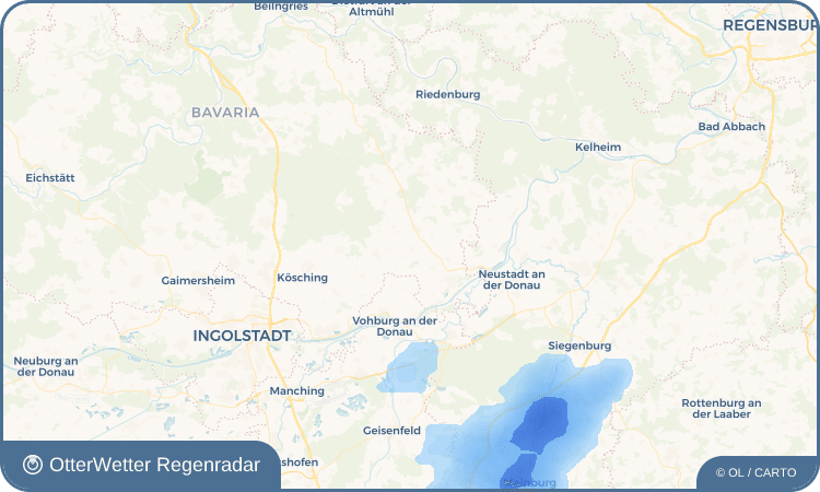 OtterWetter Regenradar-Widget Hiendorf