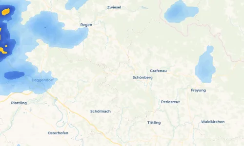 Regenradar Vorschaubild - Aktuelle Niederschläge in Hilgenreith und Umgebung