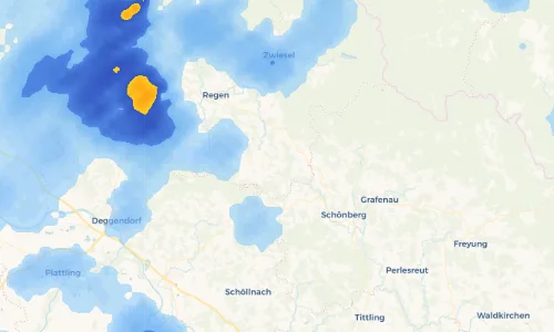 Regenradar Vorschaubild - Aktuelle Niederschläge in Hintberg und Umgebung
