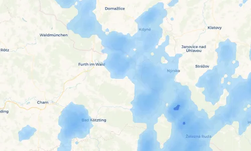 Regenradar Vorschaubild - Aktuelle Niederschläge in Hinterbuchberg und Umgebung