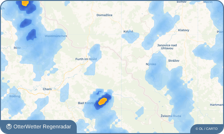 Wetter-Widget-Vorschau mit Vorhersagedaten für Hinterbuchberg