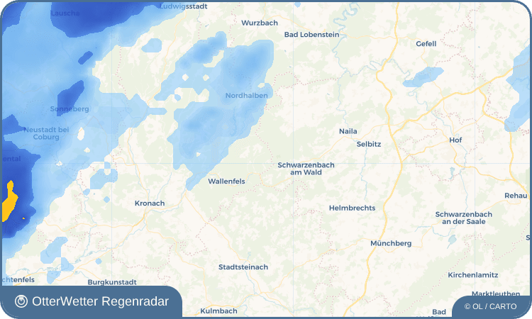 OtterWetter Regenradar-Widget Hintere Schnaid