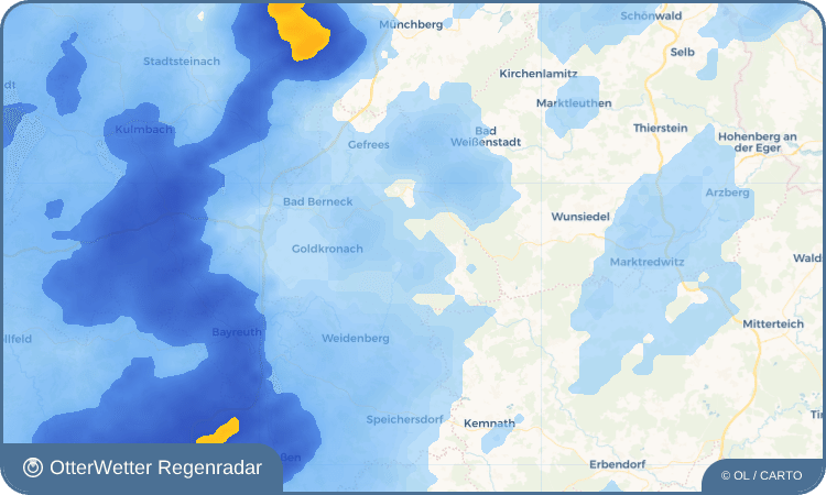 Wetter-Widget-Vorschau mit Vorhersagedaten für Hintergeiersberg