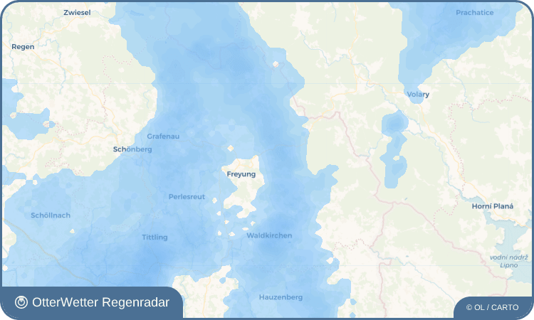 OtterWetter Regenradar-Widget Hinterschmiding