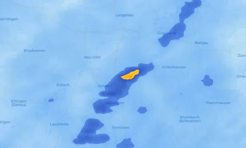 Regenradar Vorschaubild - Aktuelle Niederschläge in Hirbishofen und Umgebung