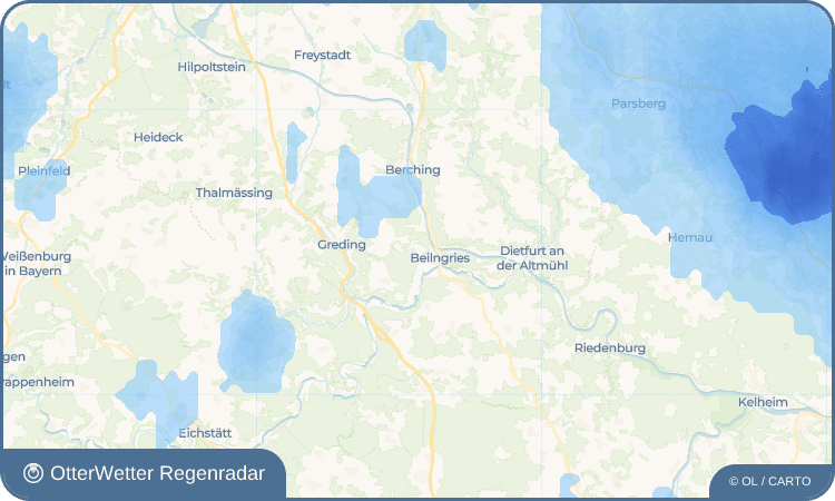 Widget-Vorschau für Hirschberg Wetter-Widget-Vorschau mit Vorhersagedaten für Hirschberg