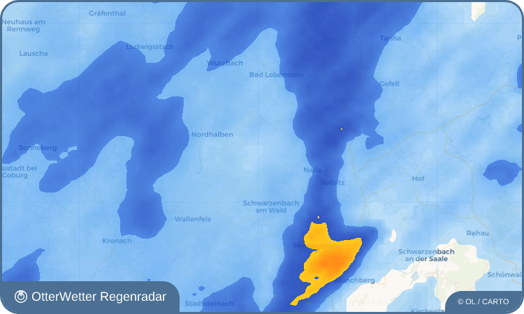 OtterWetter Regenradar-Widget Hirschberglein