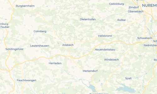 Regenradar Vorschaubild - Aktuelle Niederschläge in Hirschbronn und Umgebung