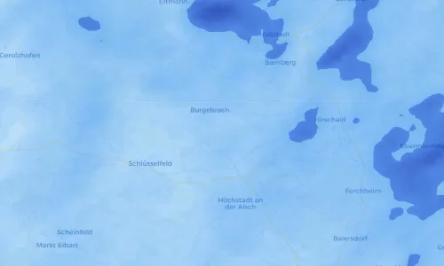 Regenradar Vorschaubild - Aktuelle Niederschläge in Hirschbrunn und Umgebung
