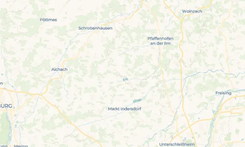 Regenradar Hirschenhausen: aktuelle Niederschläge in Hirschenhausen und Umgebung, Stand 21. Oktober 2026 um 21:30 Uhr