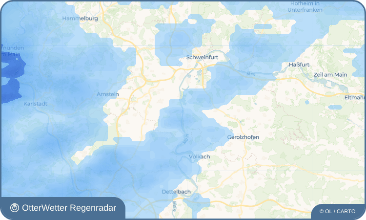 OtterWetter Regenradar-Widget Hirschfeld